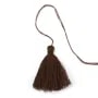 Pompon en coton marron 30mm x 1pc