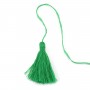 Green pompon in cotton 30mm x 1pc