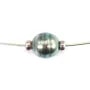 Collier  Perles Tahiti Chaîne Argent 925 40cm x 1pc