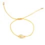 Bracelet cordon Citrine