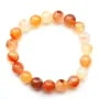 Bracelet cornaline Boule Ronde 10 MM