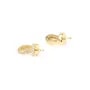 Colgador de strass para oro 16K semiperforado - 10.5mm x 2pcs