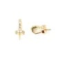 Gancio per strass per oro 16K semiperforato - 10,5 mm x 2 pz