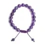 Bracelet Amethyste boule rond 8mm 
