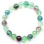 Bracelet Ladino Fluorite Boule Ronde 10 MM