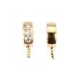 Strass-Reling für Halbperlen vergoldet 16K - 9mm x 2pcs
