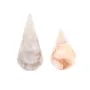 Pendentif Agate Fleur pendule semi percé 16x40mm x 1pc