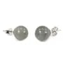 Boucles d'oreilles argent 925 labradorite 10mm x 2pcs
