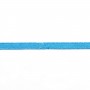 Fil polyester Double face satin 3mm Bleu ciel  x 5 m