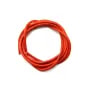 Ruban de cuir vachette cornaline 2mm x 1m