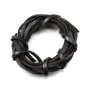 Lacet cuir noir 3.0mm x 50cm