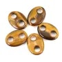 Pendentif Oeil de tigre grain de café 18x25mm x 1pc