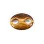 Pendentif Oeil de tigre grain de café 18x25mm x 1pc