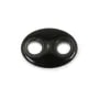 Pendentif Obsidienne grain de café 18x25mm x 1pc