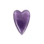 Pendentif Améthyste coeur 20x30mm x 1pc