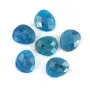 Pendentif Amazonite goutte décoré oeil - 12x14mm x 1pc