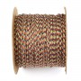 Fil polyester multicolore dorée 0.8mm x 100m