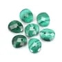 Pendentif Amazonite goutte décoré oeil - 12x14mm x 1pc