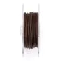 Cordonnet coton ciré brun foncé 1.5mm  x 20m