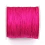 Fil polyester rose fluo 0.8mm x 100 m