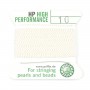Fil haute performance blanc 0.80mm attaché à une aiguille x 2m
