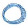 Ruban de cuir de chevreau bleu 1.3mm x 1m