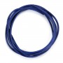 Ruban de cuir de chevreau bleu foncé 1.3mm x 1m