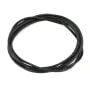 Ruban de cuir de chevreau noir 1.3mm x 1m
