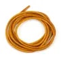 Ruban de cuir vachette jaune 2mm x 1m