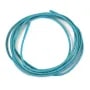 Ruban de cuir vachette turquoise 1.3mm x 1m
