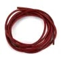 Ruban de cuir vachette rouge 2mm x 1m