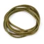 Ruban de cuir vachette olive 2mm x 1m