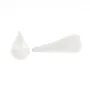 Pendentif Cristal de roche pendule semi percé 16x40mm x 1pc