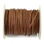 Fil en cuir buffle Griffin 2mm brun x 1m