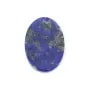 Cabochon lapis lazuli, oval plat 10x14mm x 1pc