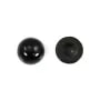 Cabochão redondo de obsidiana 4mm x 4pcs