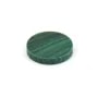 Malachite rotonda piatta cabochon 8mm x 1pc