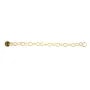 Chaîne de rallonge Gold Filled avec sequin rond 4mm x 1pc