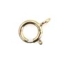 Chiusura a molla riempita d'oro 5 mm - anello chiuso x 2 pezzi