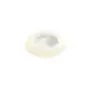 White oval mother-of-pearl cabochon 4x6mm x 2pcs