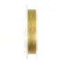 Cable de acero de 7 hebras enfundado en nailon dorado 0,18 mm x 100 m