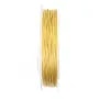 Cabo de aço de 7 fios com bainha de nylon dourado de 0,70 mm x 100 m