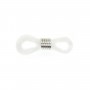 Attache Lunette silicone argenté x 4pcs