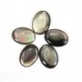 Cabochon Nacre gris ovale 10x14mm x 1pc