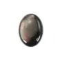 Grey oval mother-of-pearl cabochon 10x14mm x 1pc