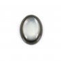 Madreperla ovale grigia cabochon 6x8 mm x 1 pz