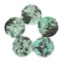 Cabochon Turquoise Africaine rond plat 20mm x 1pc