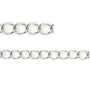 Chaîne rallonge argent 925 Rhodié 3.5mm* 4.5mm x 50cm