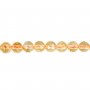 Citrine Ronde Facette 6mm x 40cm