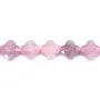 Lépidolite trèfle facetté 10mm x 40cm